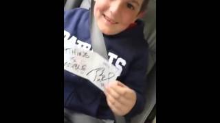 Biggest Patriots fan found Tom Bradys autograph [upl. by Kwon]