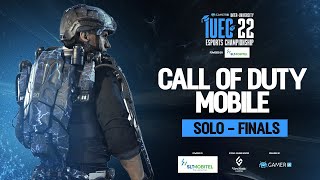 Call of Duty Mobile Solo Finals  IUEC 22 powered by SLTMOBITEL  RECORDED PLAYBACK [upl. by Nahor]