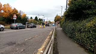 Kingston Park Brunton Lane Level Crossing and Stagecoach Newcastle 27251 Arriving [upl. by Connel]