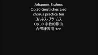 Johannes Brahms Op30 Geistliches Lied chorus practice ten [upl. by Collins]