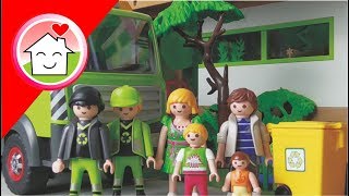 Müllabfuhr Lastwagen Playmobil Film deutsch Die Mü̈llabfuhr von Familie Hauser [upl. by Wivinia]