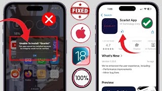 iOS 18  Comment résoudre limpossibilité dinstaller Scarlet sur iPhone  iPad [upl. by Aiclef]