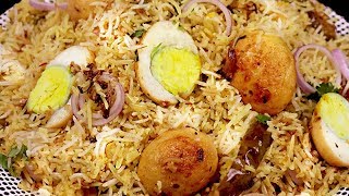 अंडा बिरयानी की यह तरीके को जान कर कहोगे की पहले क्यों नहीं पता था  Super Easy Egg Biryani [upl. by Naples]