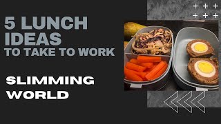 Slimming World  5 lunch ideas to take to work  Low syn  Healthy lunch ideas [upl. by Pacificas]