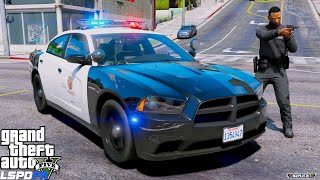 Intense LAPD Police Chase in GTA 5 LSPDFR [upl. by Ecyak328]