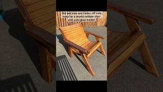 Making something from off cuts and bed slats  reclaimedwood gardenchair outdoorfurniture [upl. by Laumas]