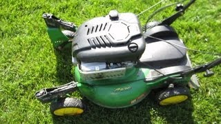 John Deere JS63C Lawn Mower  Self Propelled Test amp Unlocked Swivels  Part IV  April 20 2013 [upl. by Enneirb704]