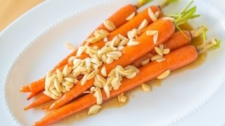 Maple Brown Butter Glazed Carrots Recipe  Thanksgiving Side Dish [upl. by Anotyal]