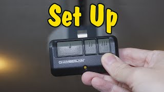 How to Program A Remote for a Chamberlain LiftMaster Craftsman Garage Door Opener  Setup Process [upl. by Christabelle336]