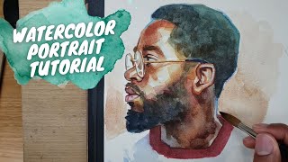 Watercolor Portrait Tutorial [upl. by Aneras913]