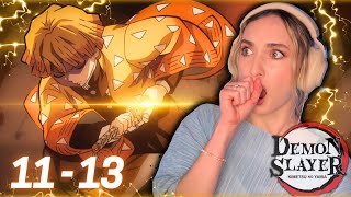 THUNDERCLAP AND FLASH⚡️Lets GO Zenitsu DEMON SLAYER REACTION Episodes 11 12 13 [upl. by Victor635]