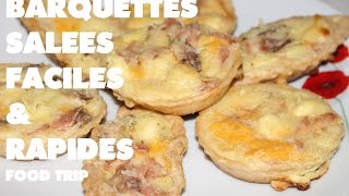 Recette barquettes salées facile et rapide [upl. by Liebman646]