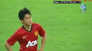 Shinji Kagawa debut goal for Manchester United  Fans Footage [upl. by Anaujik]