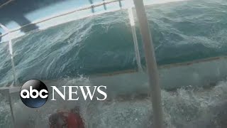 Catamaran Capsizes Tossing Nearly 100 Tourists Into the Ocean [upl. by Zane622]