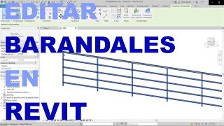 ¡¡¡Como editar barandales barandillas en Revit [upl. by Ylla]