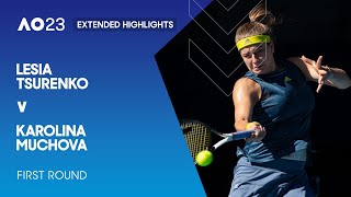 Lesia Tsurenko v Karolina Muchova Extended Highlights  Australian Open 2023 First Round [upl. by Enelrad329]