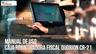 ¿Cómo emito una Factura por Departamento en la Caja Registradora Fiscal Quorion CR21 [upl. by Eednak]