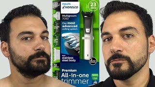 Beard Trimming  Philips Norelco Multigroom 7000  Model MG7750 [upl. by Anisamoht887]