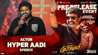 Hyper Aadi Speech  Gangs of Godavari Pre Release Event  NBK  Vishwak Sen  Krishna Chaitanya [upl. by Pasia]