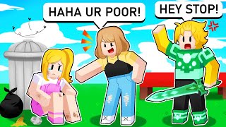 My Sister Pretended to be POOR and THIS HAPPENED… Roblox Bedwars [upl. by Trudie]