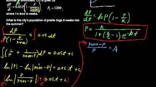 How to use Logistic Growth and Differential Equations  Calculus Tips [upl. by Tocci]