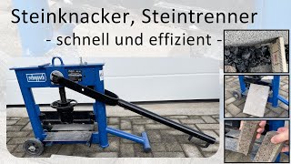 Steinknacker Steintrenner – schnell und effizient Pflastersteine anpassen [upl. by Colbert187]