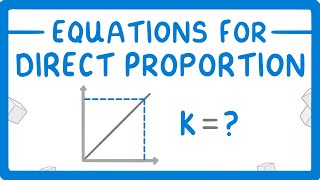 GCSE Maths  How to Write Algebraic Expressions for Directly Proportional Relationships 90 [upl. by Nadeau]