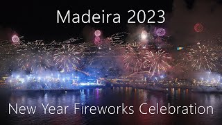 Madeira Fireworks  4K  Amazing Aerial Video Showcasing 20232024 New Years Eve [upl. by Nahama]