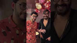 ‪CarryMinati‬ with Ajay Devgan for Runway 34 promotion  Mayday  Ajey Nagar movie [upl. by Oal]