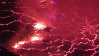 Nyiragongo volcano Democratic Republic of Congo 5th September 2016 [upl. by Ahsenit]