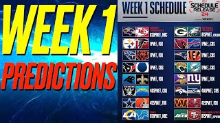 Predictions for EVERY WEEK 1 NFL GAME 2024 [upl. by Seigel]