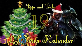 Türchen 19  LoLVents Kalender 2015 Zed [upl. by Oiciruam]