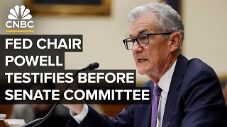 Federal Reserve Chair Powell testifies before the Senate committee on monetary policy — 3724 [upl. by Kciredes]