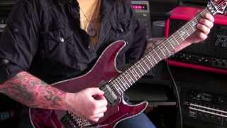 Schecter Hellraiser C1 FR Sustainiac Playthrough  Demo [upl. by Falito]