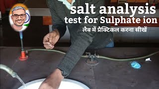 sulphate ion test salt analysis neet [upl. by Johnath]