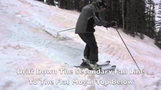 Learn To Ski Moguls  Green Line Mogul Skiing Technique Demo [upl. by Aniri889]