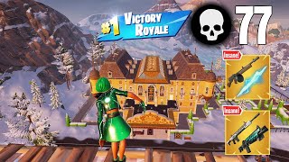 77 Elimination Solo vs Squads Wins Fortnite Chapter 5 Gameplay Season 2 Ps4 Controller [upl. by Angeline]