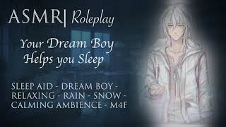 ASMR Roleplay  Your quotDream Boyquot Helps You Sleep M4F [upl. by Nemlaz]