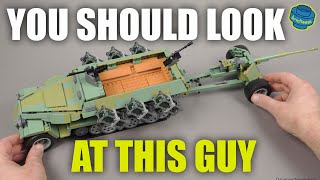 Double Pack Driving HalfTrack with Throwing Frame  PAK 40 Speed Build Review [upl. by Towne]