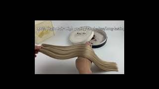 PU Hole invisible flat weft hair extensions hairextensions sunnyhair hairstylewefthair [upl. by Ettesyl]