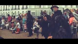 2015 Eastbourne UK  Lammas Festival typical English summer fete  occult dance ceremony [upl. by Yahs285]