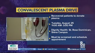 Convalescent plasma drive happening Tuesday [upl. by Dode]