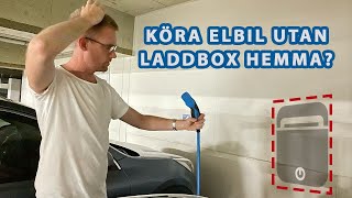 Jag kör elbil utan laddbox hemma Fyra tricks för att klara det [upl. by Manning]