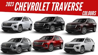 2023 Chevrolet Traverse Premier  All Color Options  Images  AUTOBICS [upl. by Ierna]