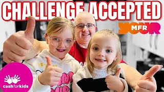 CHALLENGE ACCEPTED  GUESS WHAT OUR NEXT CASH FOR KIDS CHARITY CHALLENGE IS [upl. by Yessak]