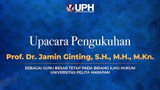 Pengukuhan Guru Besar Prof Dr Jamin Ginting SH MH MKn [upl. by Sabra]