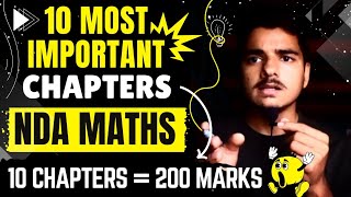 Most important chapters of Maths for NDA😱  NDA maths important chapters💯  NDA maths preparation✅️ [upl. by Yelyak]