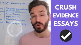 How to Analyze Hearsay on an Evidence Essay Pt 3 Hearsay Exceptions FRE 803804 [upl. by Ennirac]