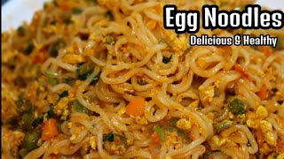 EGG NOODLES Recipe  How to make your instant noodles delicious and healthy  Egg MaggieIndomie [upl. by Lainey]