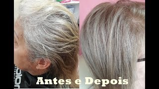 Cabelo Dela Cobriu Bem Com 90 e 91O Resultado Acinzentado Se Deu Por Ela Ter Base Natural Clara [upl. by Trant]